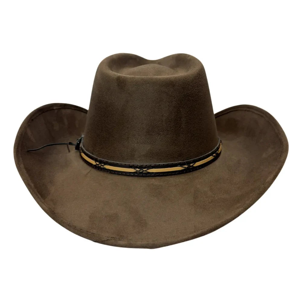 Lawman | Mens Faux Suede Cowboy Hat