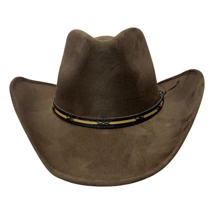 Lawman | Womens Faux Suede Cowgirl Hat