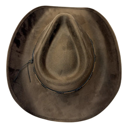 Lawman | Womens Faux Suede Cowgirl Hat