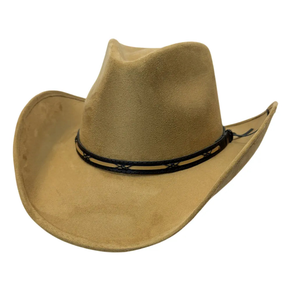 Lawman | Womens Faux Suede Cowgirl Hat