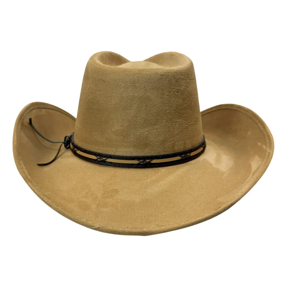 Lawman | Womens Faux Suede Cowgirl Hat