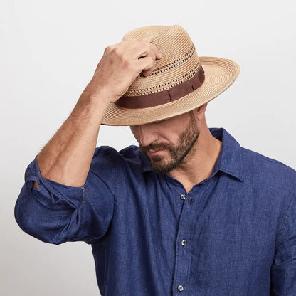 Lisbon | Mens Polybraid Straw Sun Hat