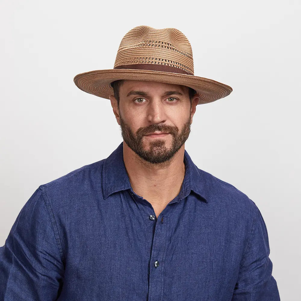 Lisbon | Mens Polybraid Straw Sun Hat