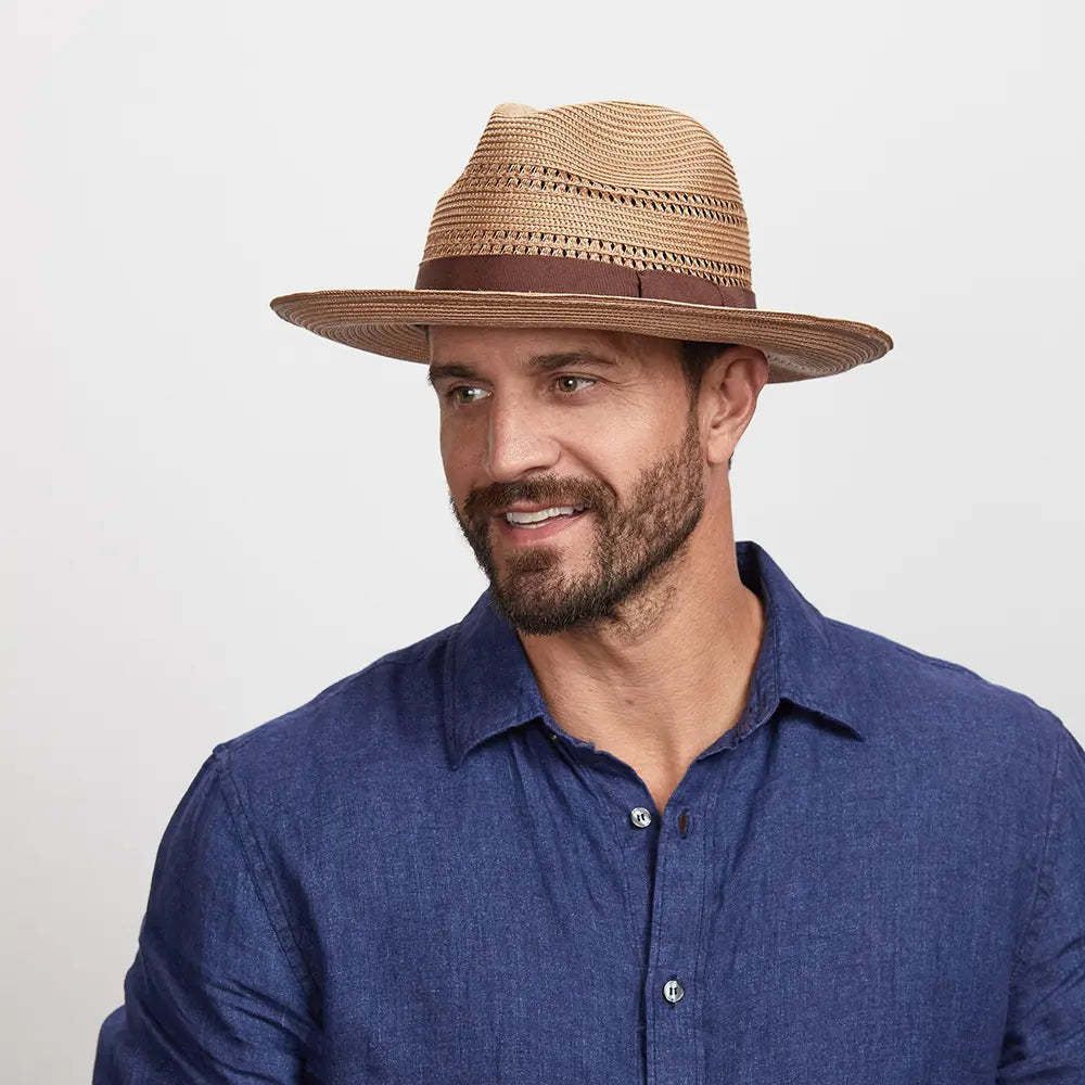 Lisbon | Mens Polybraid Straw Sun Hat