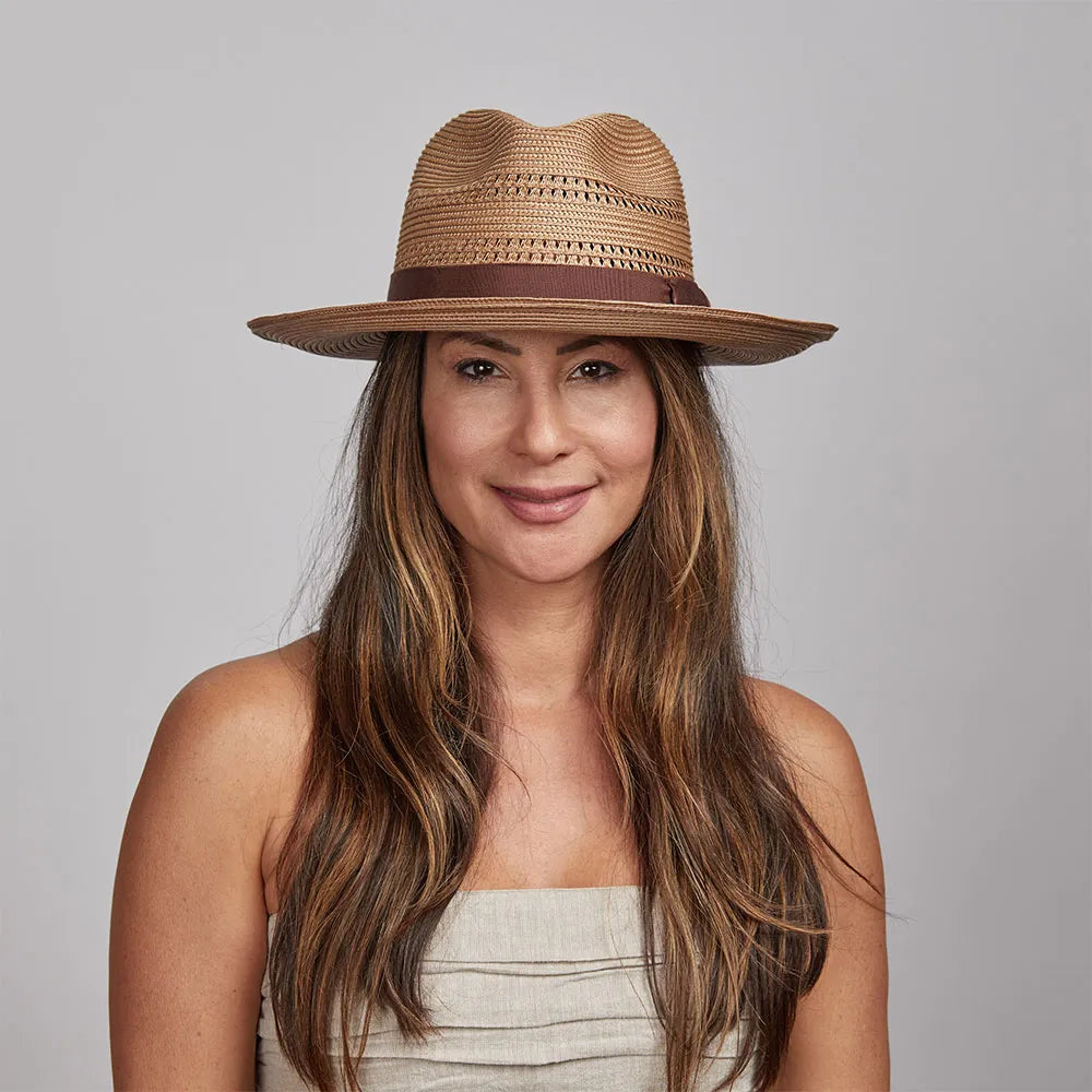 Lisbon | Womens Polybraid Straw Sun Hat