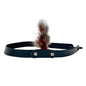 LT Black Leather Band with feather on the sideby American Hat Makers