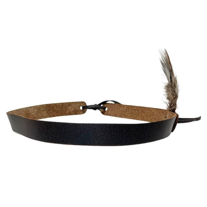 LT Brown Leather Band with feather on the sideby American Hat Makers