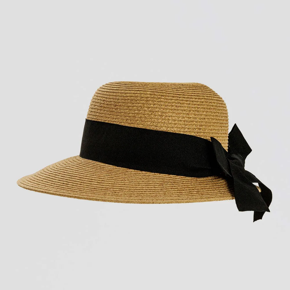 Lucie Toast Sun Straw Hat Side View