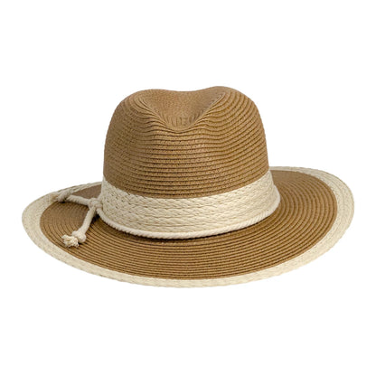 Luna | Womens Natural Paper Braid Safari Sun Hat