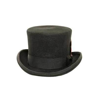 Majestic | Womens Wool Top Hat with Carriage Hat Band