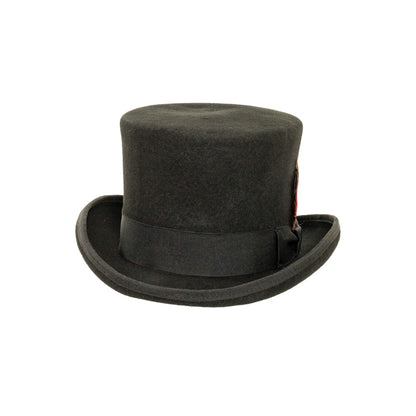 Majestic | Mens Wool Top Hat with Carriage Hat Band
