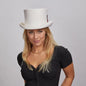 Majestic | Womens Wool Top Hat with Carriage Hat Band