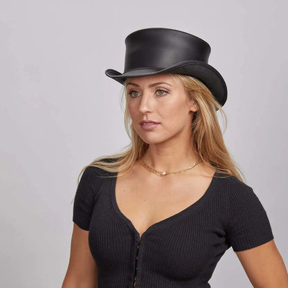 Marlow | Womens Leather Top Hat