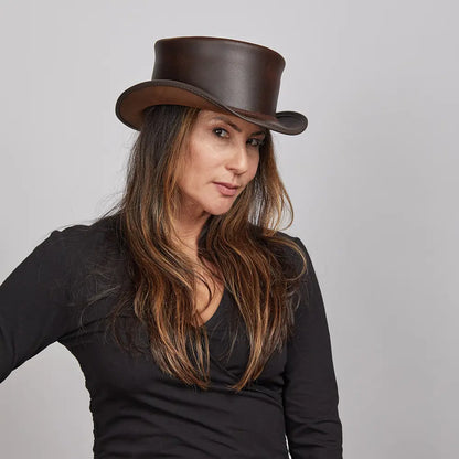 Marlow | Womens Leather Top Hat