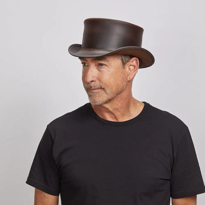 Marlow | Mens Leather Top Hat