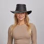 Midnight Rider | Womens Leather Outback Hat