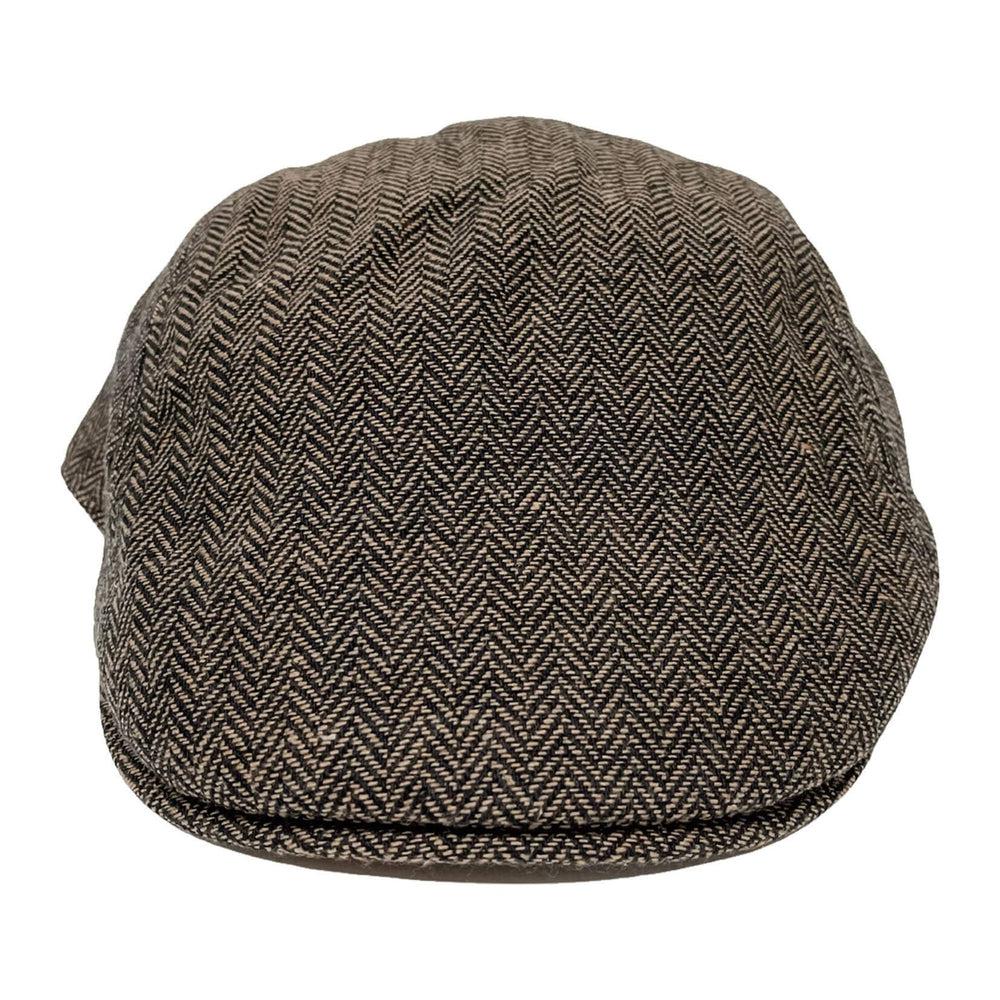 Mikey Brown Plaid Flat Cap Newsboy by American Hat Makers