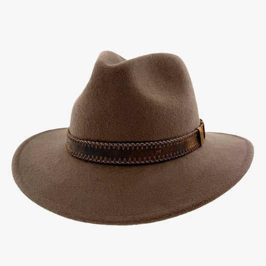 Moab | Mens Crushable Wool Felt Safari Hat with Leather Band