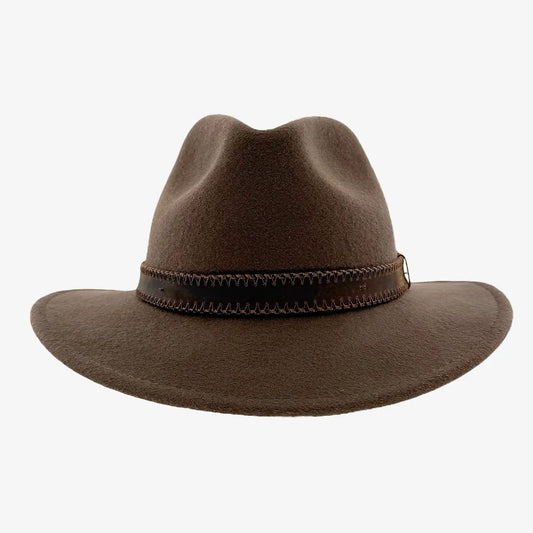 Moab | Mens Crushable Wool Felt Safari Hat with Leather Band