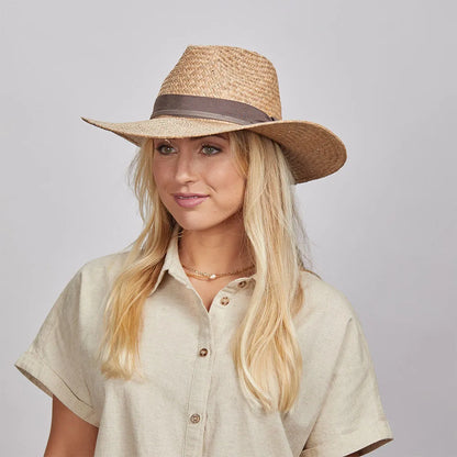 Morgan | Womens Wide Brim Straw Sun Hat