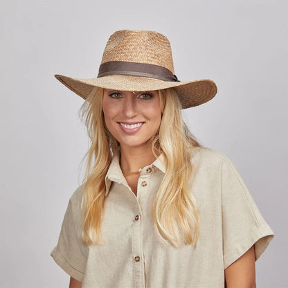 Morgan | Womens Wide Brim Straw Sun Hat