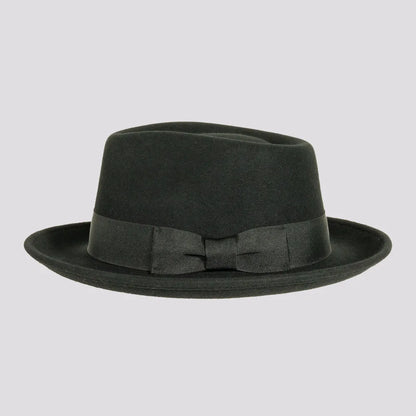 Newark | Mens Crushable Wool Felt Teardrop Fedora Hat