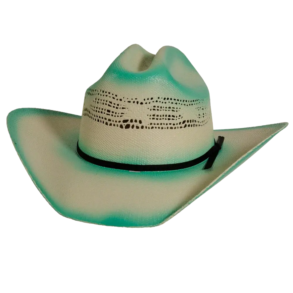 olivia womens turquoise straw cowboy hat