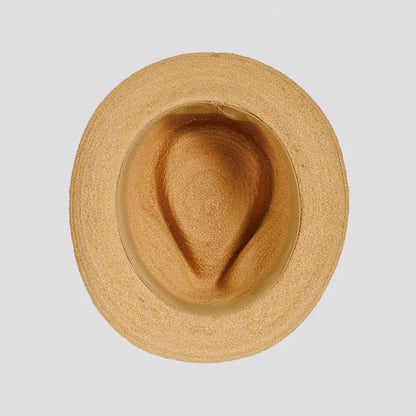 Oslo | Womens Woven Raffia Braid Fedora Hat with Striped Band