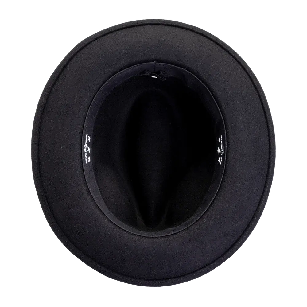 Pablo Black Felt Fedora Inner View