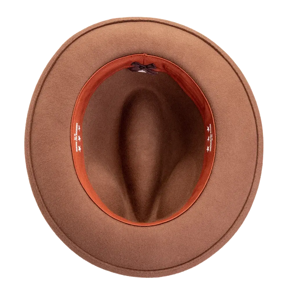 Pablo Brown Felt Fedora Inner View