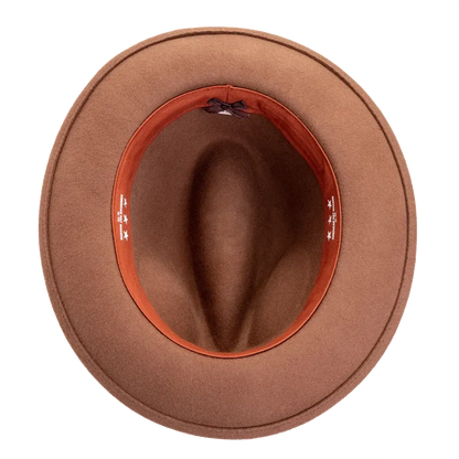 Pablo Brown Felt Fedora Inner View