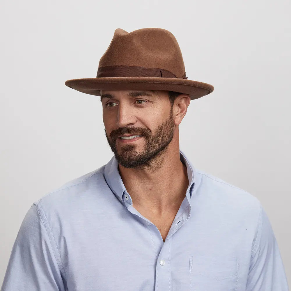 Pablo | Mens Wool Felt Pinch Front Fedora Hat