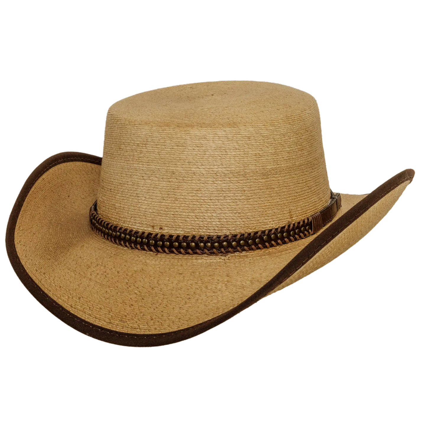 Palma Womens Natural Straw Cowboy Angled View