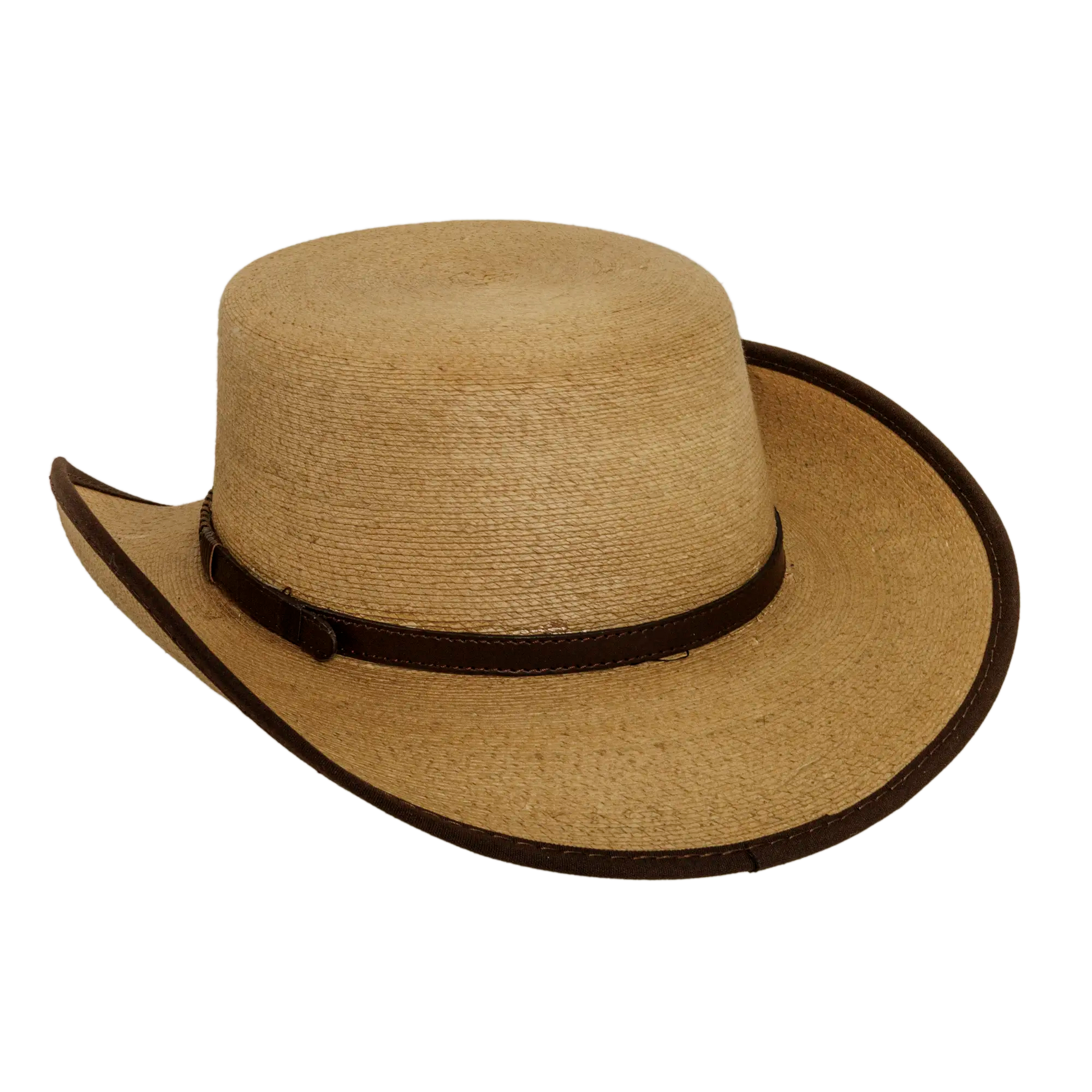 Palma Mens Natural Straw Cowboy Side View