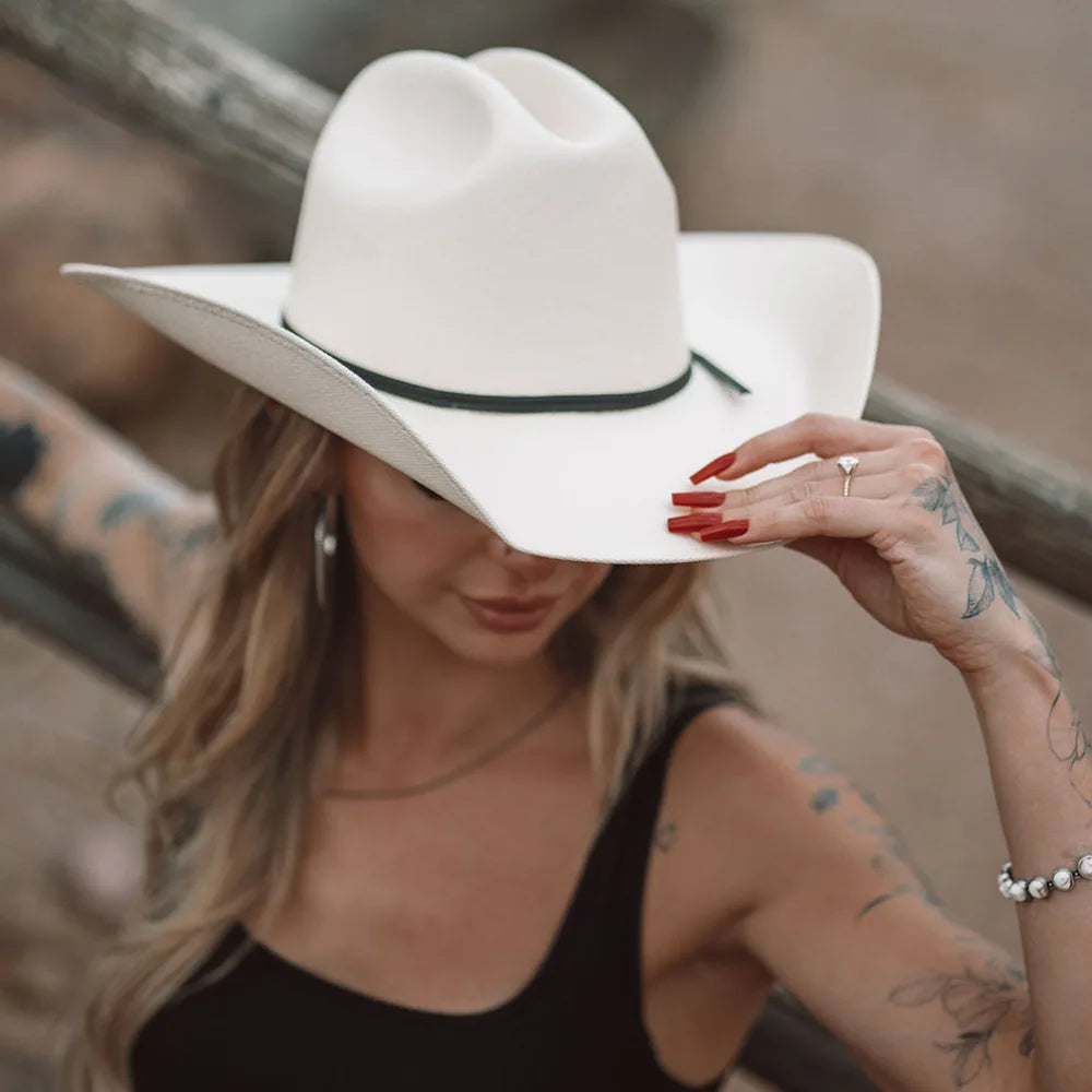 Pioneer | Womens Canvas Cotton Western Cowgirl Hat