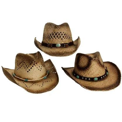Nashville | Womens Natural Seagrass Straw Cowgirl Hat Pre-Pack