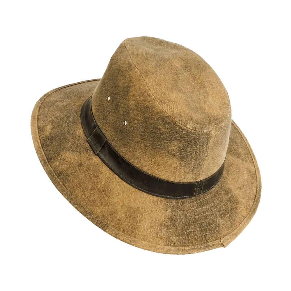 Shasta | Mens Tan Cotton Safari Outback Hat Pre-Pack