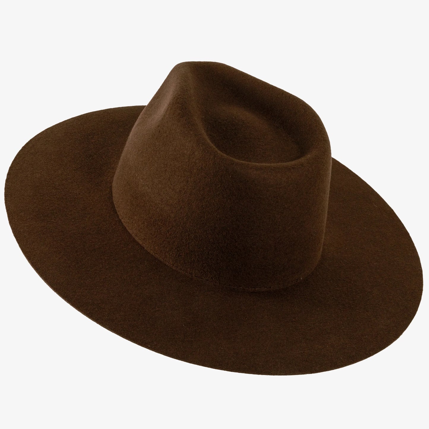 Rancher | Mens Wide Brim Felt Fedora Hat