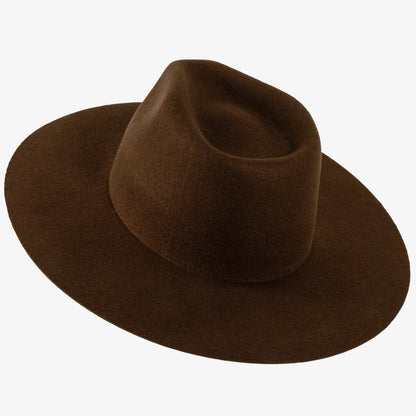 Rancher | Womens Wide Brim Felt Fedora Hat