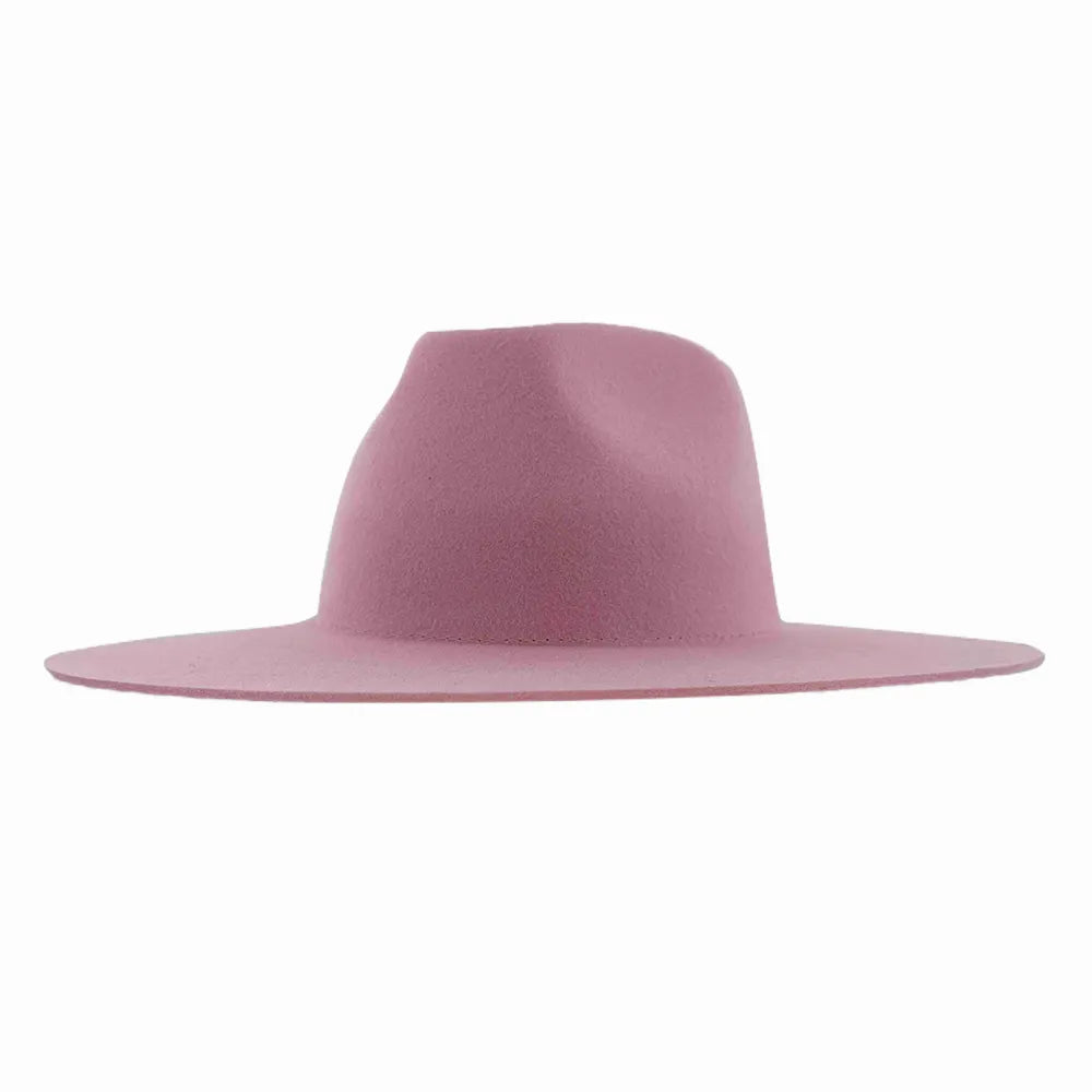 Rancher | Womens Wide Brim Felt Fedora Hat