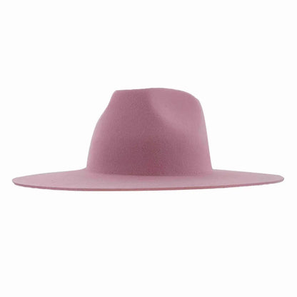 Rancher | Womens Wide Brim Felt Fedora Hat