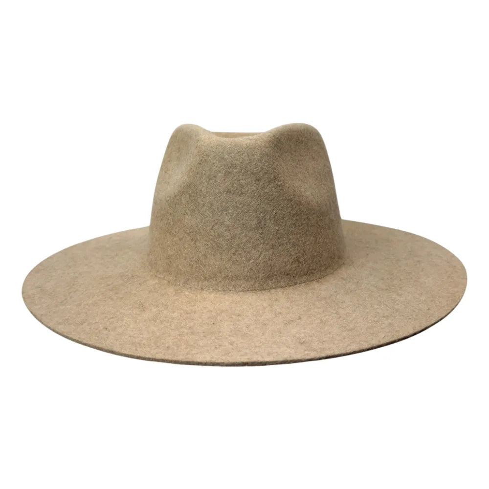 Rancher | Womens Wide Brim Felt Fedora Hat