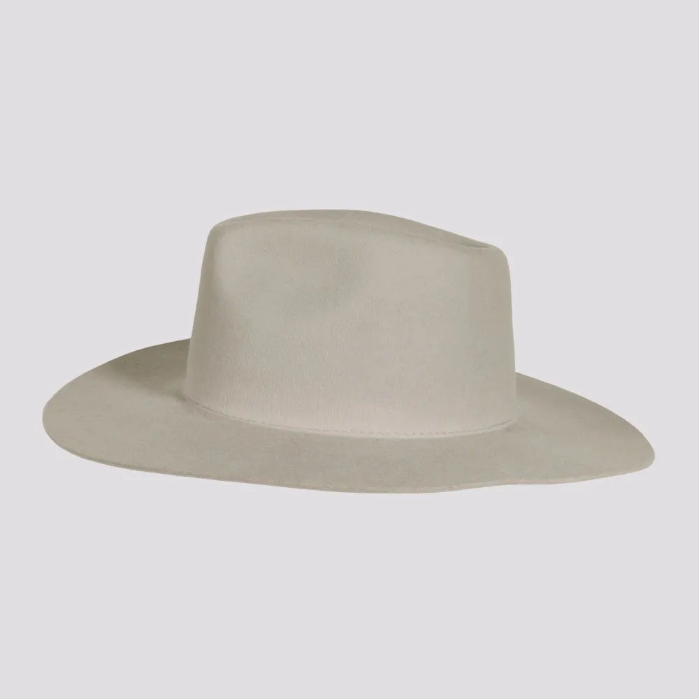 Rancher Platinum Fedora Felt Hat American Hat Makers Side