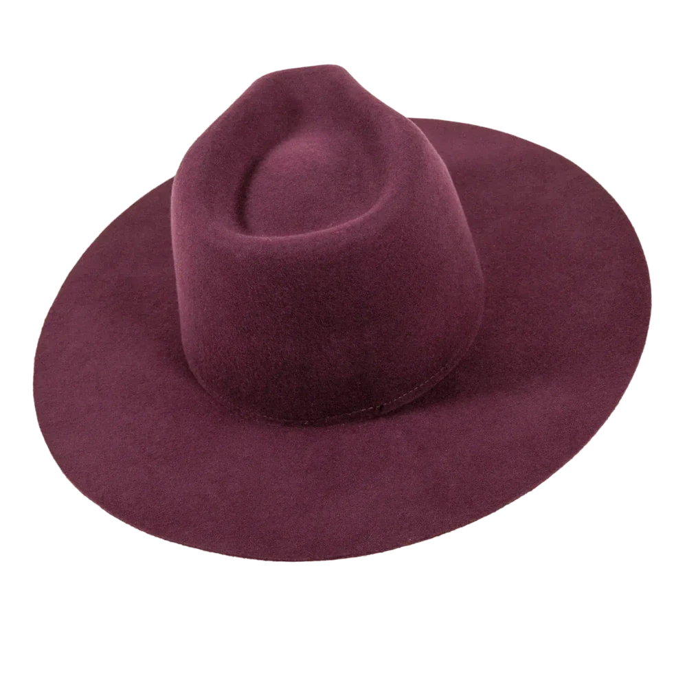 Rancher | Womens Wide Brim Felt Fedora Hat