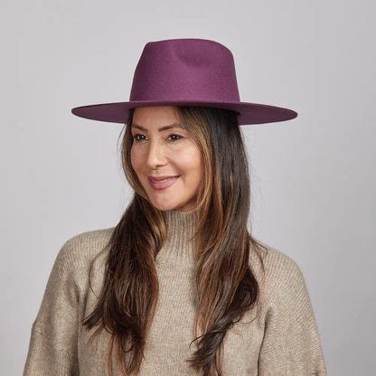 Rancher | Womens Wide Brim Felt Fedora Hat