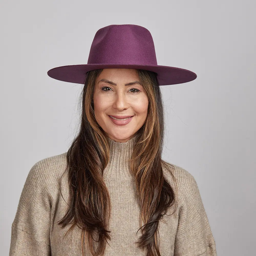 Rancher Vivid | Womens Colored Felt Fedora Hat