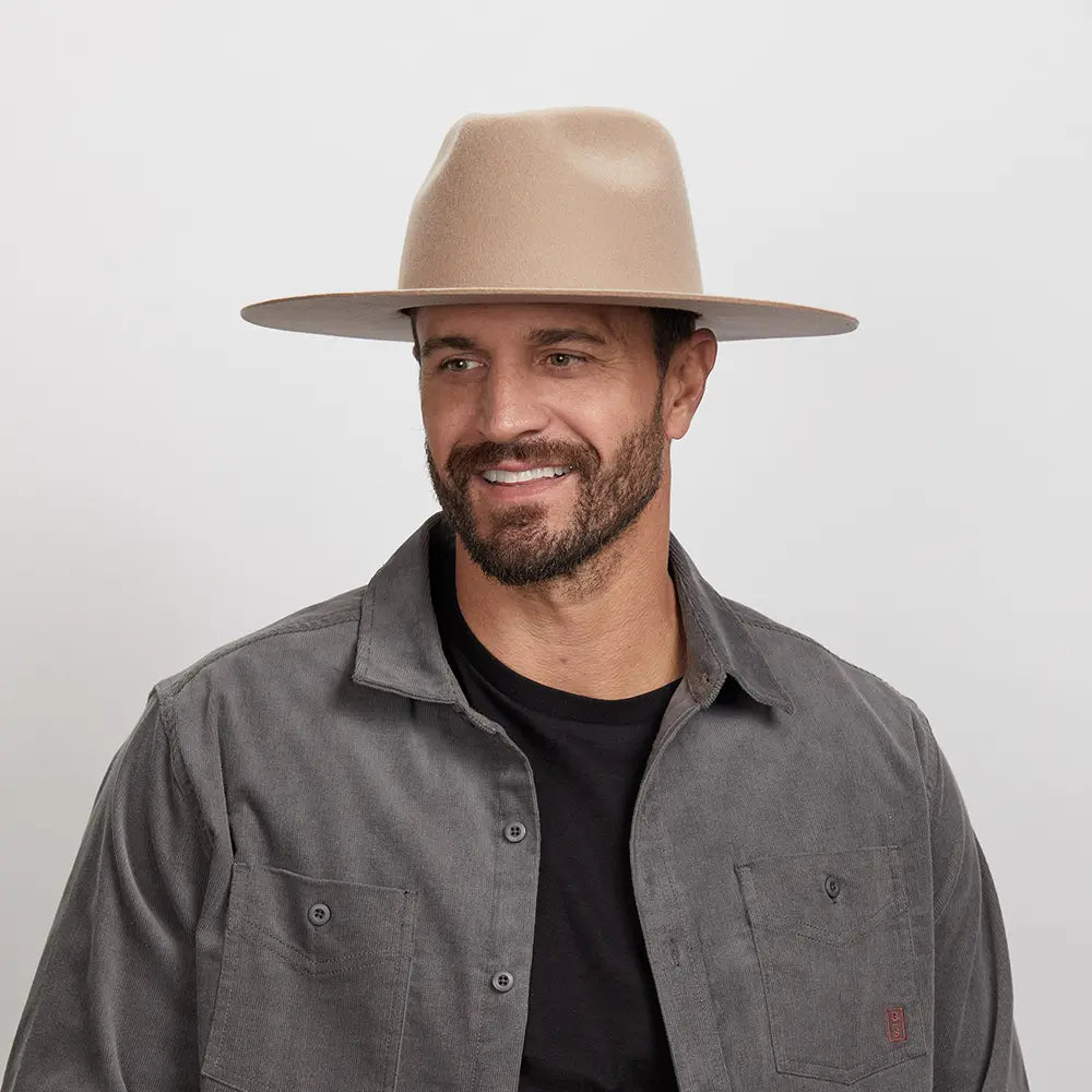 Rancher | Mens Wide Brim Felt Fedora Hat