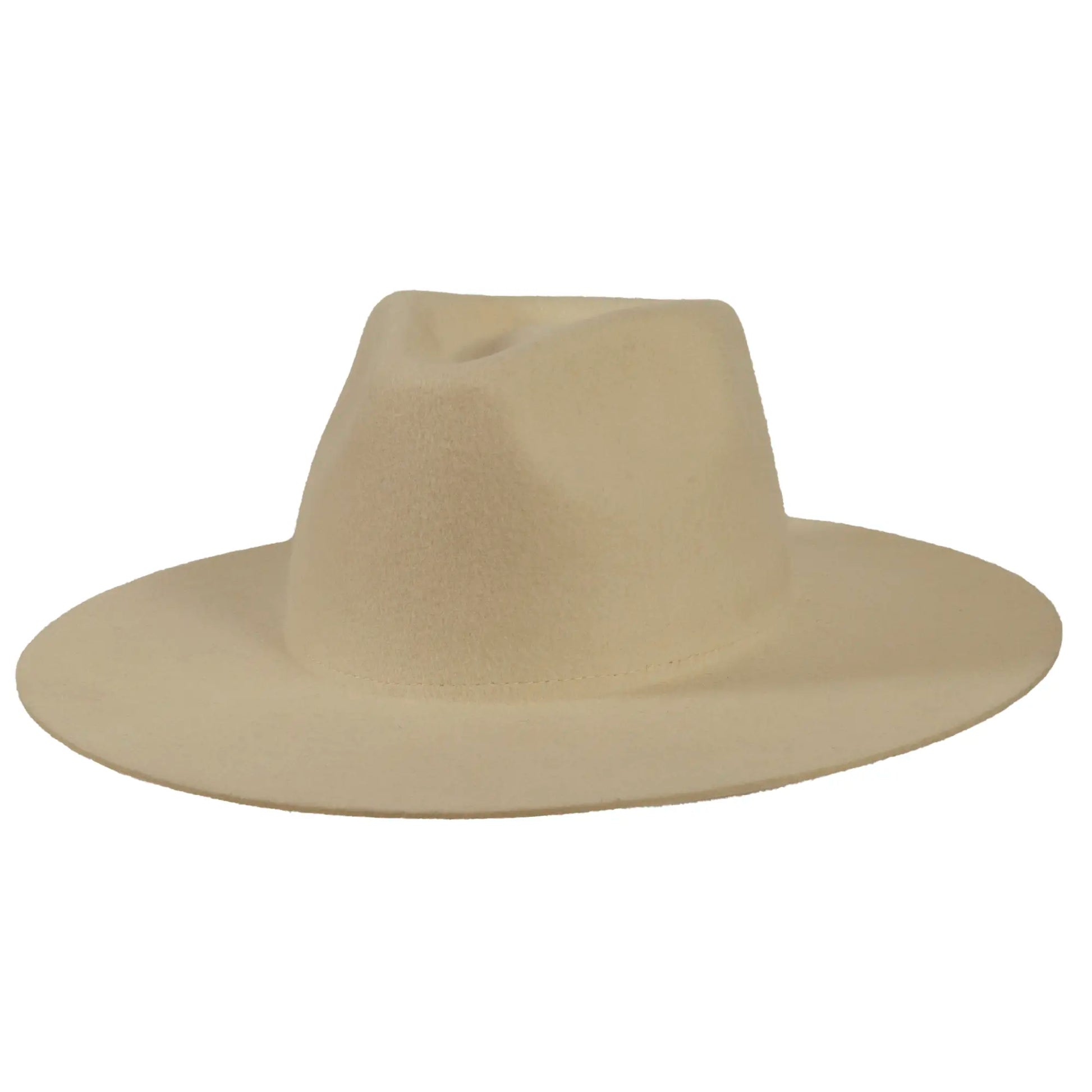 Rancher White Fedora Felt Hat American Hat Makers Front Side