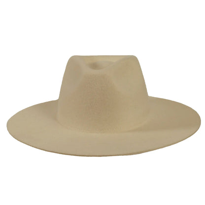 Rancher White Fedora Felt Hat American Hat Makers Front View