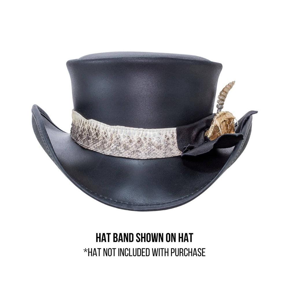 Rattlesnake with Deerskin Black Band by American Hat Makers